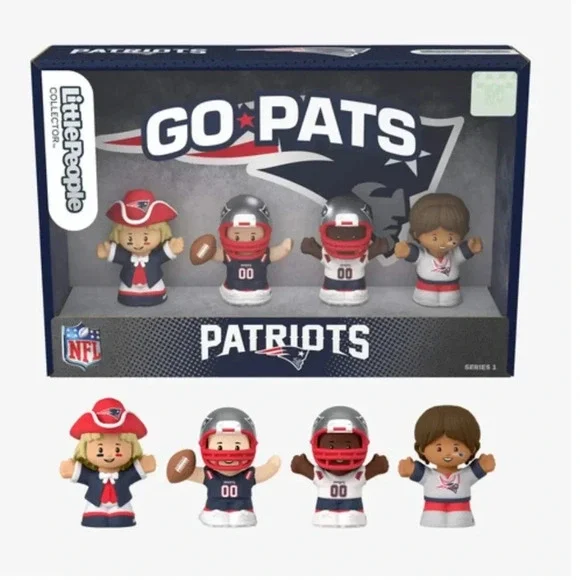 Fisher Price NFL Little People Collector New England Patriots Set NEW - Picture 5 of 5